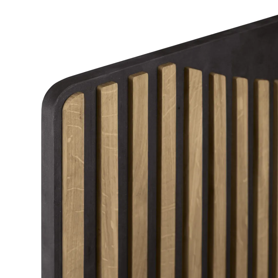 Bufetă pentru zonă de living cu 3 uși în finisaj stejar nordic cu noduri - Linda Viadurini