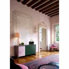 Buffet de design în Gres cu structură din lemn și MDF Made in Italy - Cunea Viadurini