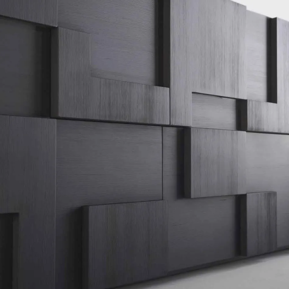 Design servantă de căldură din lemn de larice periat tratate Azalea Viadurini