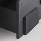 Design servantă de căldură din lemn de larice periat tratate Azalea Viadurini