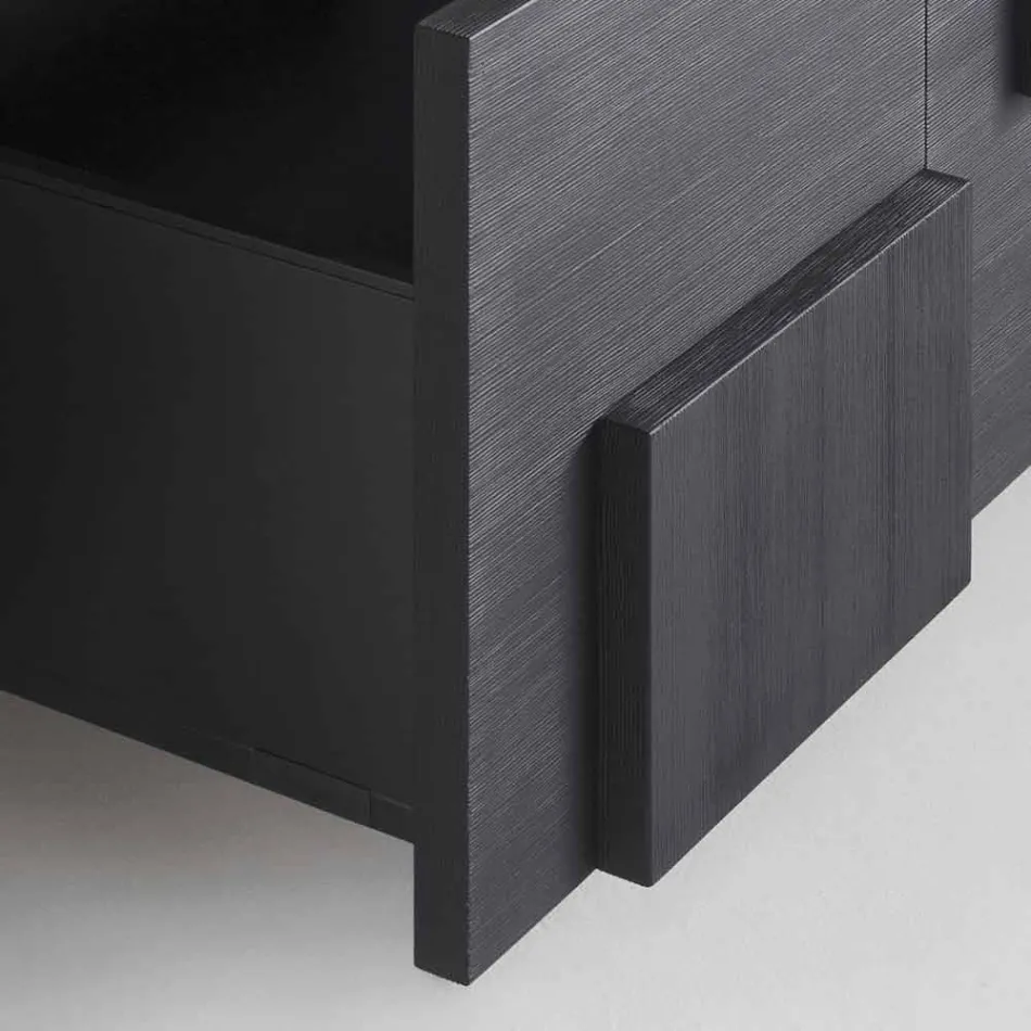 Design servantă de căldură din lemn de larice periat tratate Azalea Viadurini