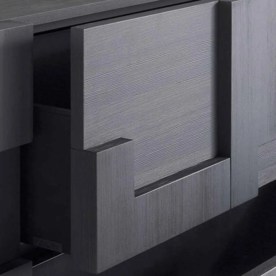 Design servantă de căldură din lemn de larice periat tratate Azalea Viadurini