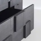 Design servantă de căldură din lemn de larice periat tratate Azalea Viadurini