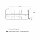 Design servantă de căldură din lemn de larice periat tratate Azalea Viadurini