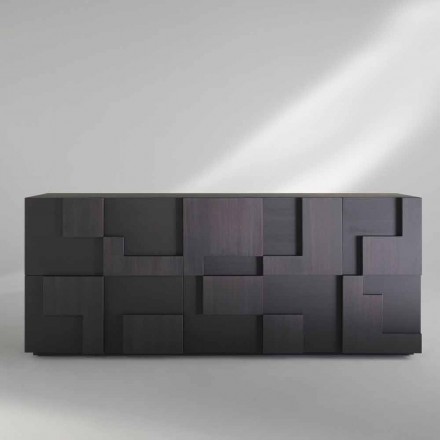 Design servantă de căldură din lemn de larice periat tratate Azalea Viadurini