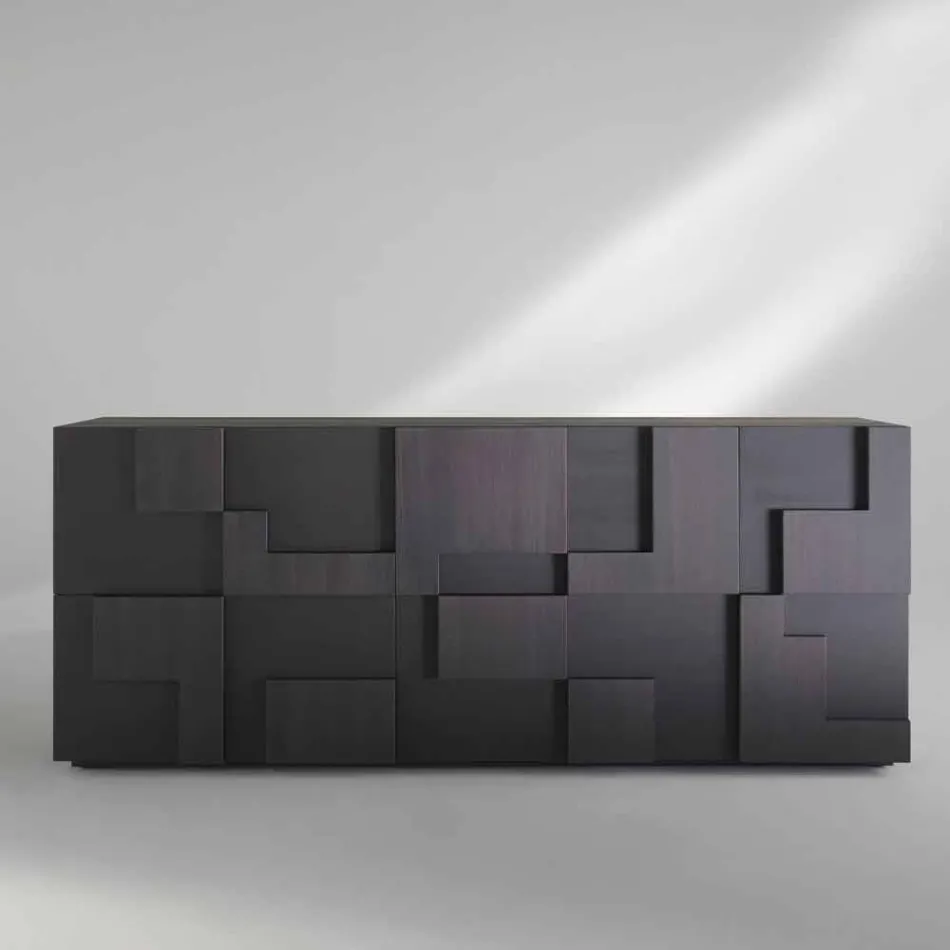 Design servantă de căldură din lemn de larice periat tratate Azalea Viadurini