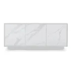 Bufetă din lemn cu 2 sau 3 uși din laminat HPL Made in Italy - Fiorenza Viadurini