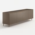 Bufet din lemn curbat, lăcuit platinat, cu design exclusivist, fabricat în Italia - Lyra