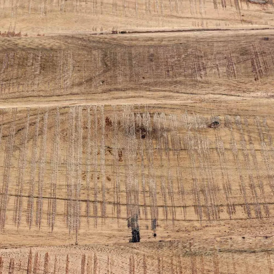 Bufeta din Lemn de Salcam si Otel 2 Usi si 3 Sertare Homemotion - Aimune Viadurini