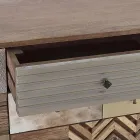 Bufetă din Lemn de Mango 2 Uși 4 Sertare Stil Etnic Homemotion - Auriel Viadurini