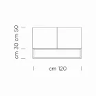 Bufetă din furnir de nuc Canaletto Made in Italy - Salerno Viadurini