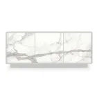 Bufetă din Lemn Lăcuit cu 2 sau 3 Uși Ceramice Made in Italy - Fiorenza Viadurini