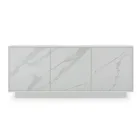 Bufetă din Lemn Lăcuit cu 2 sau 3 Uși Ceramice Made in Italy - Fiorenza Viadurini