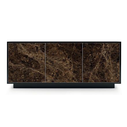 Bufetă din Lemn Lăcuit cu 2 sau 3 Uși Ceramice Made in Italy - Fiorenza Viadurini