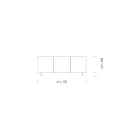 Comoda din lemn lacuit mat cu usi din sticla Made in Italy - Fiorenza Viadurini