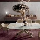 Bufetă din placă de brad cu furnir de nuc Canaletto - Salerno Viadurini