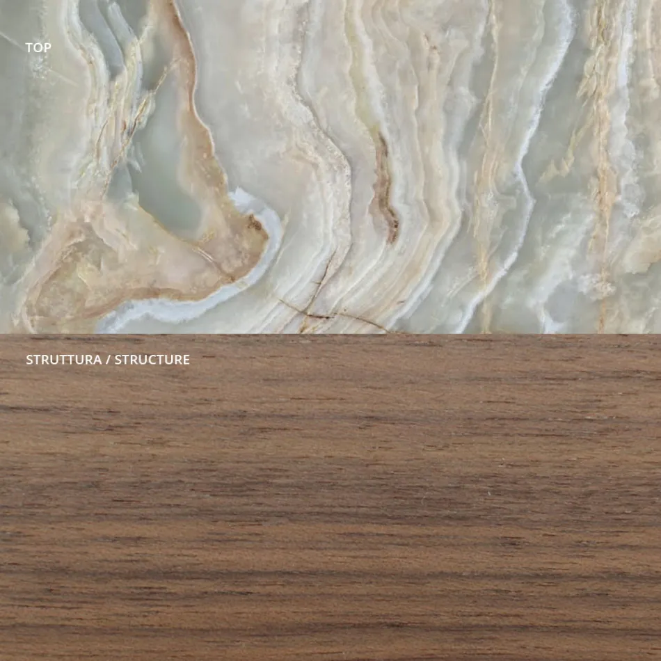 Bufetă din placă de brad cu furnir de nuc Canaletto - Salerno Viadurini