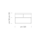 Bufetă din placă de brad cu furnir de nuc Canaletto - Salerno Viadurini