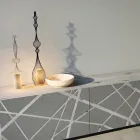 Bufetă din Mdf Lăcuit Mat Mud cu Bază Plintă Fabricat în Italia - Arise Viadurini