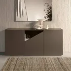 Bufet de podea din melamină cu tăiere diagonală, fabricat în Italia - Seta Viadurini