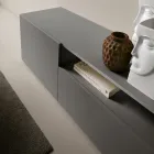 Bufet Miral din melamină, cu design liniar, fabricat în Italia Viadurini