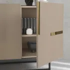 Madia din Melaminat si Mdf cu Insertii Laminate Made in Italy - Gordita Viadurini