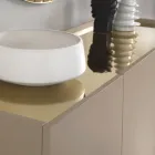 Madia din Melaminat si Mdf cu Insertii Laminate Made in Italy - Gordita Viadurini