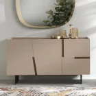 Madia din Melaminat si Mdf cu Insertii Laminate Made in Italy - Gordita Viadurini