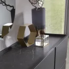 Madia din Melaminat si Mdf cu Insertii Laminate Made in Italy - Gordita Viadurini