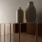 Bufet modern din lemn cu oglindă și un design elegant, fabricat în Italia - Ester Viadurini