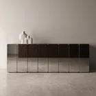 Bufet modern din lemn cu oglindă și un design elegant, fabricat în Italia - Ester Viadurini