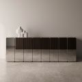 Bufet modern din lemn cu oglindă și un design elegant, fabricat în Italia - Ester