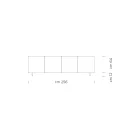 Bufetă modernă din lemn furniruit de frasin Made in Italy - Galassia Viadurini