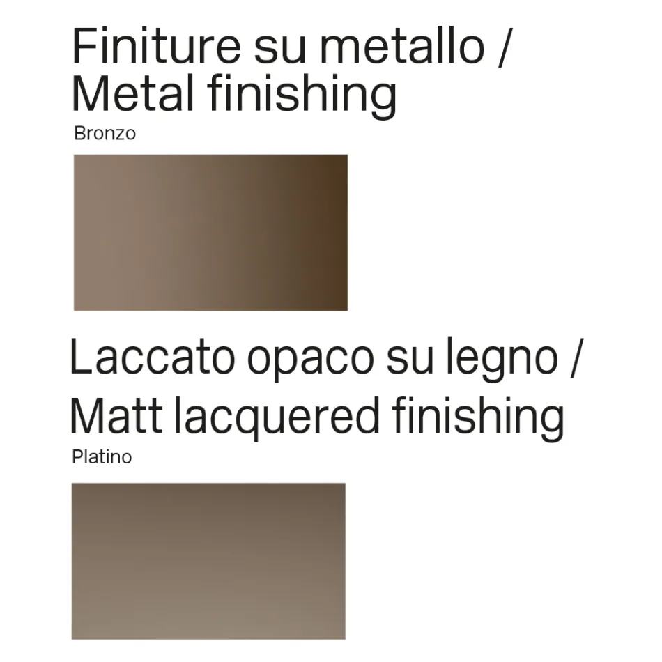Bufet modern din lemn și metal curbat, fabricat în Italia - Rugiada Viadurini