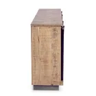 Bufetă pentru living din Lemn de Mango și Oțel cu 2 Uși și 3 Sertare - Sinfony Viadurini