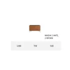 Bufetă pentru Sufragerie din Mdf și Lemn Masiv 2 sau 3 Uși Made in Italy - Camera Viadurini