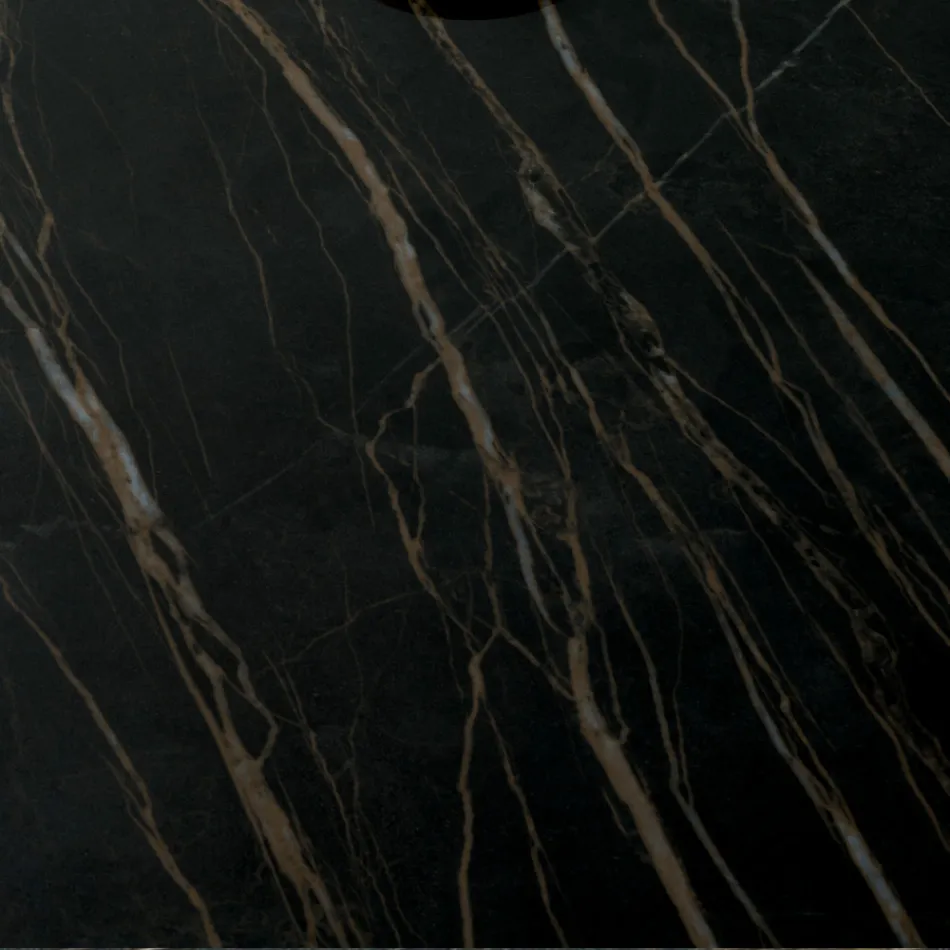 Comoda Sufragerie din Mdf Lăcuit 3 Uși cu Inserții Ceramice - Imperio Viadurini