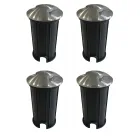 Spot LED încastrabil pentru exterior Marker din Oțel inoxidabil 4 buc. - Romb Viadurini