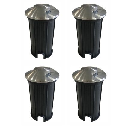 Spot LED încastrabil pentru exterior Marker din Oțel inoxidabil 4 buc. - Romb Viadurini