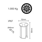 Marker Led Încastrat Exterior Oțel Inoxidabil 2W 4 Piese - Elisir Viadurini