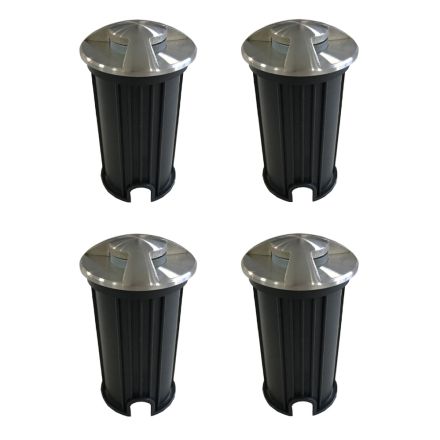 Marker Led Încastrat Exterior Oțel Inoxidabil 2W 4 Piese - Elisir Viadurini