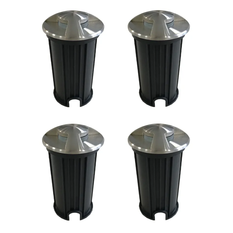 Marker Led Încastrat Exterior Oțel Inoxidabil 2W 4 Piese - Elisir Viadurini