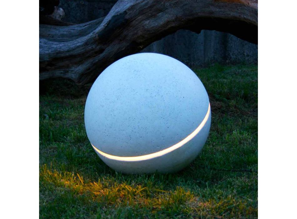 iluminat marmura condus de forma sfere cu 1 Sphera slit Viadurini