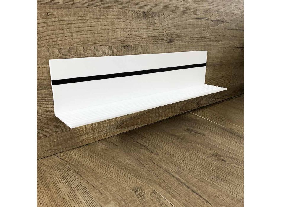 Raft de perete alb Corian L 35 sau L 60 cm Fabricat în Italia Calitate - Elono Viadurini
