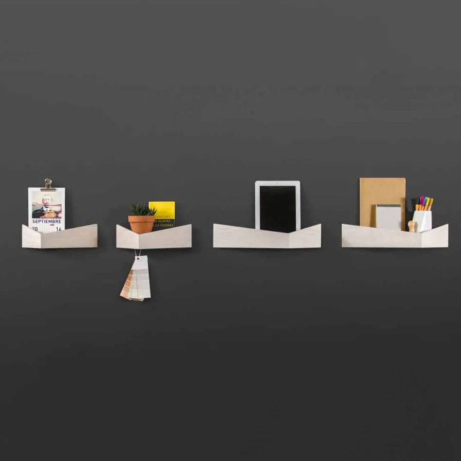 Raft de proiectare din placaj și metal cu suport pentru haine - Berema Viadurini