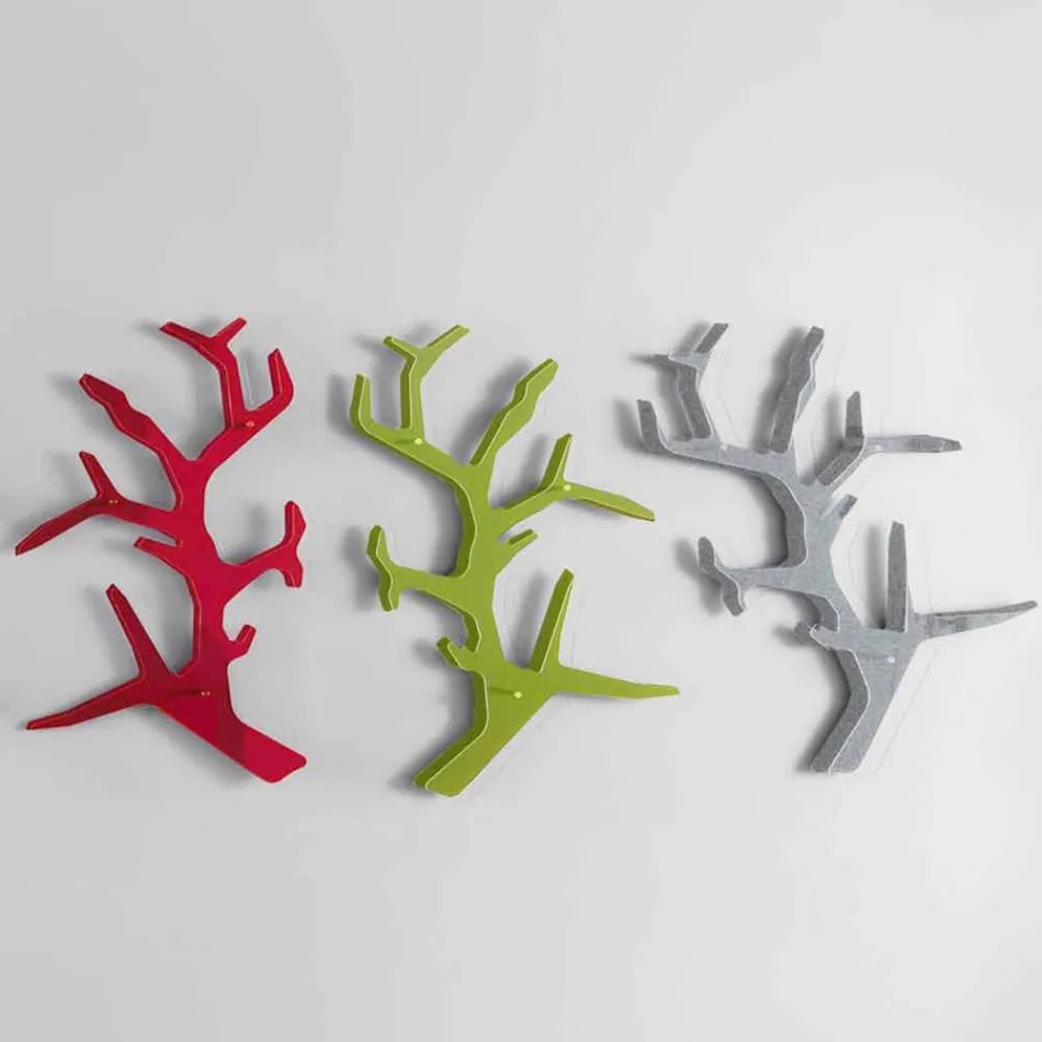 Raft de perete din plexiglas cu cârlige pentru paltoane Made in Italy - Neon Viadurini