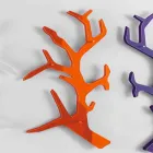 Raft de perete din plexiglas cu cârlige pentru paltoane Made in Italy - Neon Viadurini