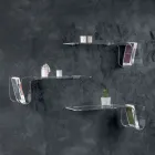 Raft de design din cristal acrilic transparent Made in Italy - Teride Viadurini