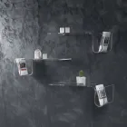 Raft de design din cristal acrilic transparent Made in Italy - Teride Viadurini