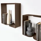Raft metalic în două dimensiuni și trei culori cu detalii curbate - Thalia Viadurini